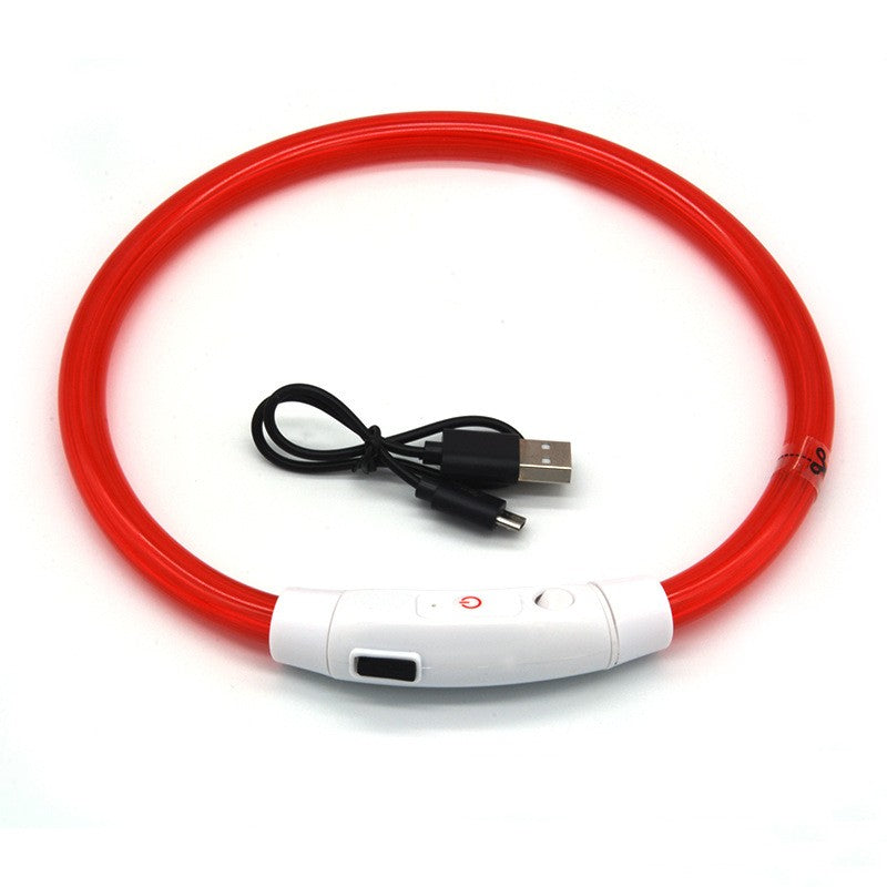 Collar LED Luminoso para Perros con Carga USB