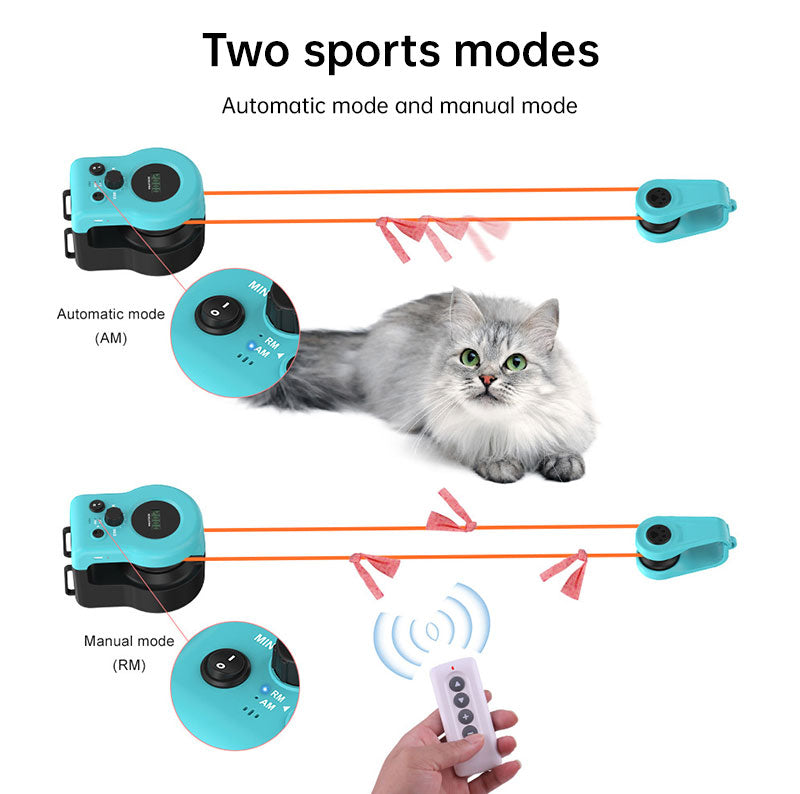 Juguete Interactivo para Gatos - Rueda de Caza con Mando