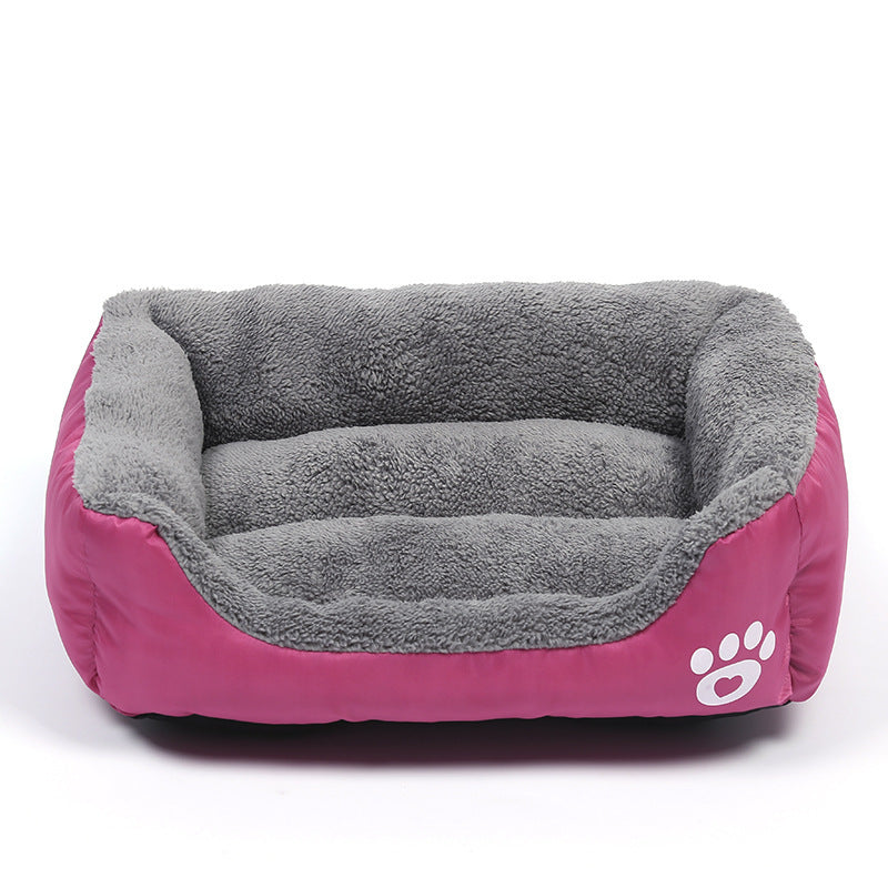 Cama de forro polar suave y acogedora para mascotas
