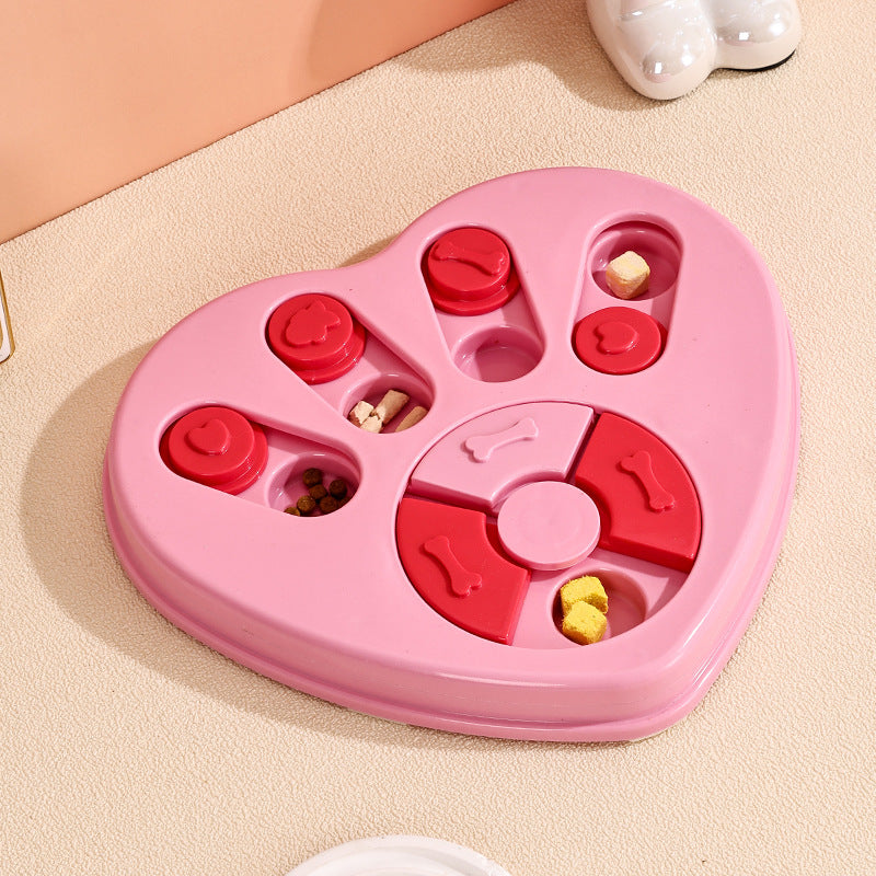 Comedero Lento Interactivo para Perros. Puzzle Antiansiedad y Antiataques de Apetito