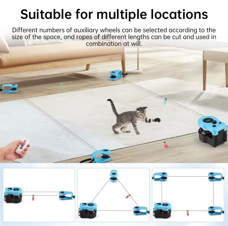 Juguete Interactivo para Gatos - Rueda de Caza con Mando