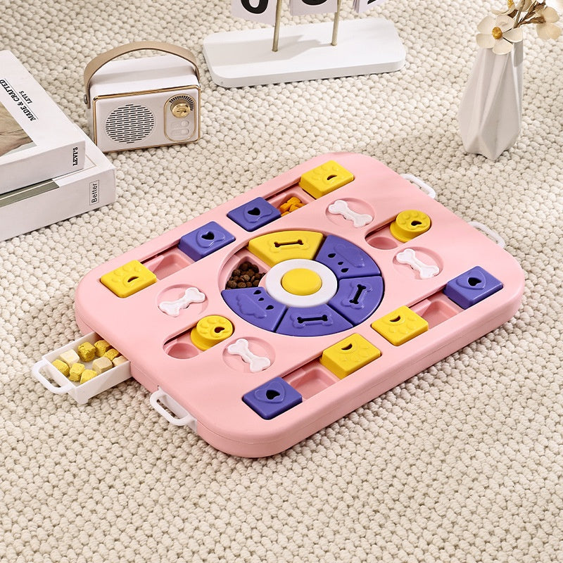 Comedero Lento Interactivo para Perros. Puzzle Antiansiedad y Antiataques de Apetito