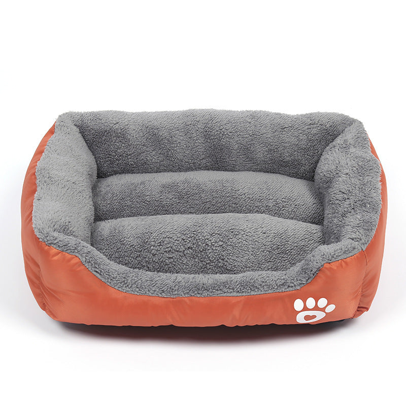 Cama de forro polar suave y acogedora para mascotas