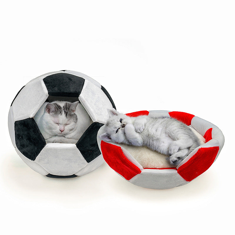 Cama Nido para Mascotas - Diseño Fútbol