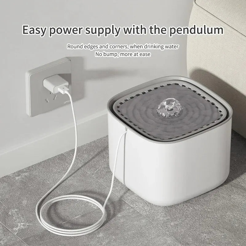 Fuente de Agua Automática 3L para Gatos y Perros. Filtro de 4 Etapas.