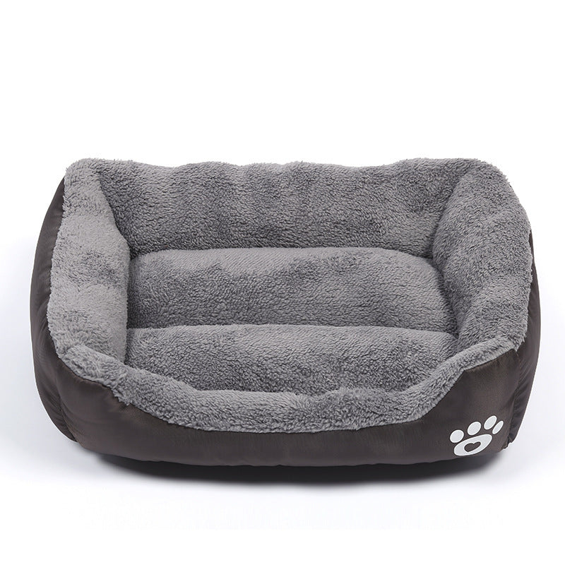 Cama de forro polar suave y acogedora para mascotas