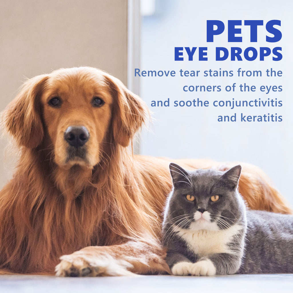 Gotas Oculares para Mascotas - Limpieza y Eliminación de Lagrimeo