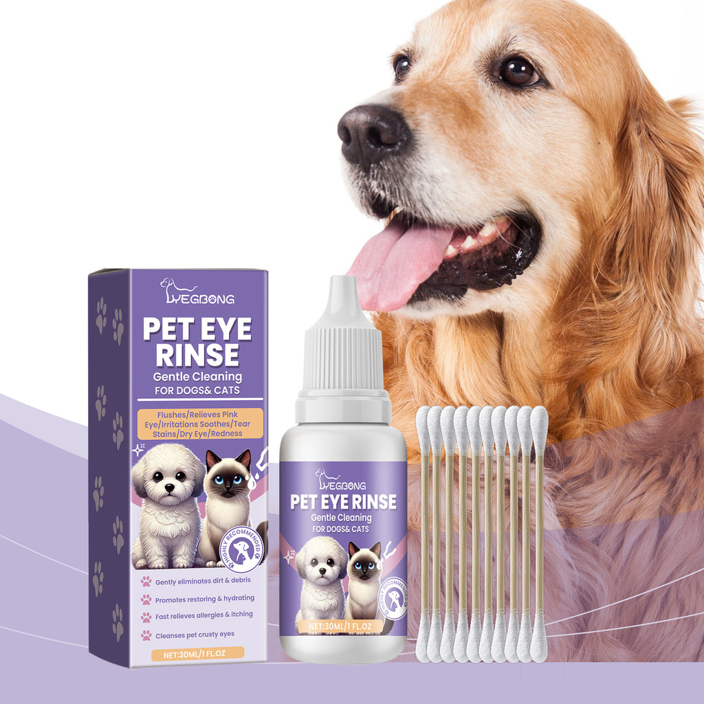 Colirio Limpiador Ocular para Perros y Gatos. Elimina Legañas y Suciedad