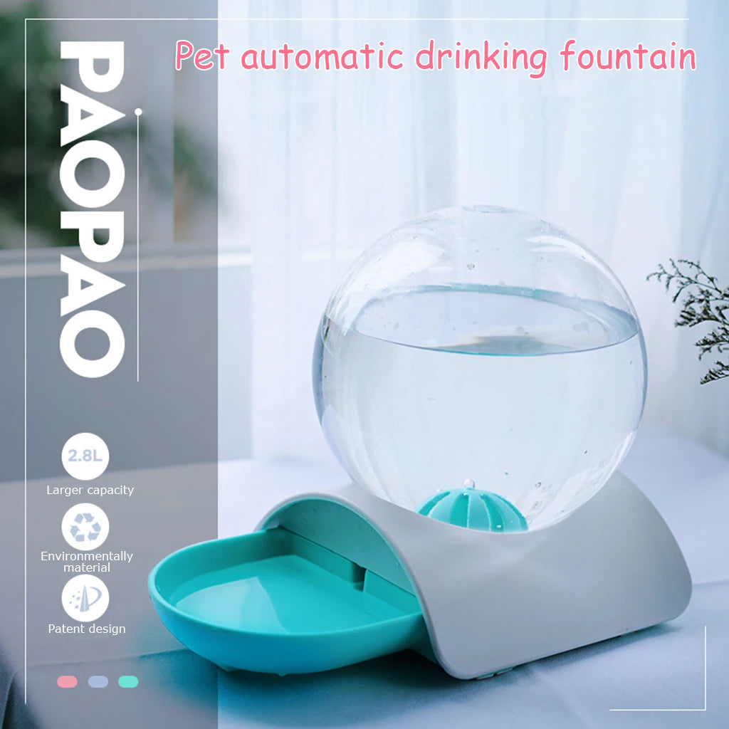 Fuente de Agua Automática para Mascotas 2.8L – Sin Electricidad