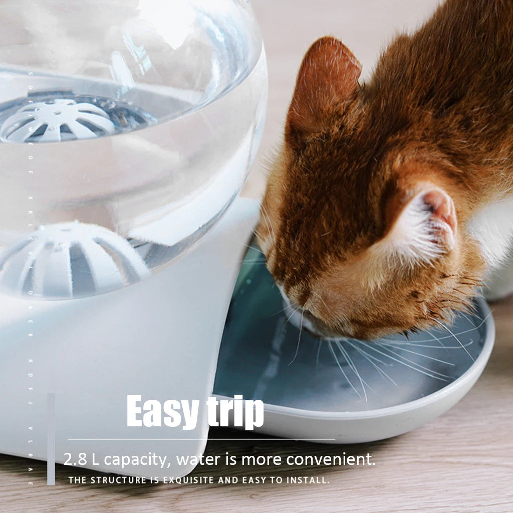 Fuente de Agua Automática para Mascotas 2.8L – Sin Electricidad