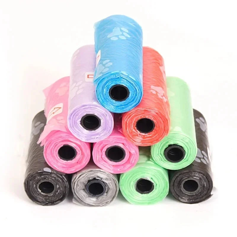 1/3/5pcs Pet Poop Bags Disposable Dog Waste Bags Bulk Poop Bags with Leash Clip and Bone Bag Dispenser 5 Rolls of 75 Pcs Bags