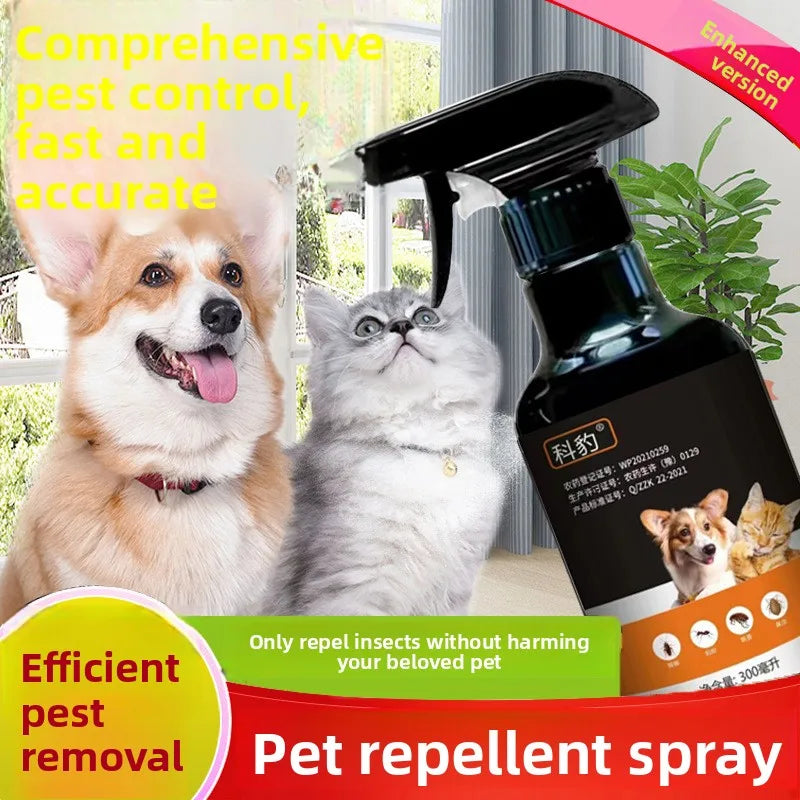Flea Medicine for Dogs and Cats, Fleas Removed, Pet External Insect Repellent Spray, Insect Repellent Spray to Remove Lice Fleas